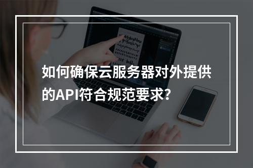 如何确保云服务器对外提供的API符合规范要求?