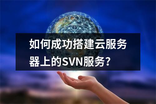 如何成功搭建云服务器上的SVN服务?