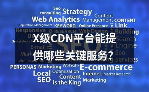 X级CDN平台能提供哪些关键服务?