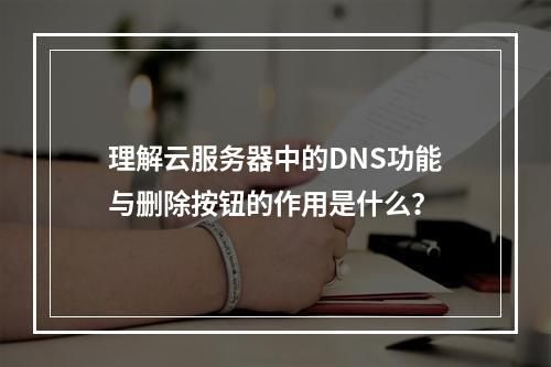 理解云服务器中的DNS功能与删除按钮的作用是什么?