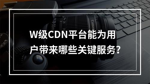 W级CDN平台能为用户带来哪些关键服务?