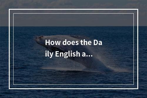 How does the Daily English app utilize image recognition technology to enhance l