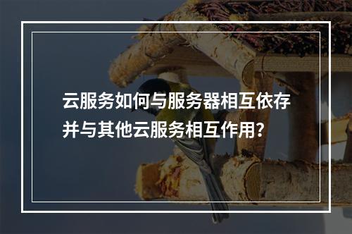 云服务如何与服务器相互依存并与其他云服务相互作用?