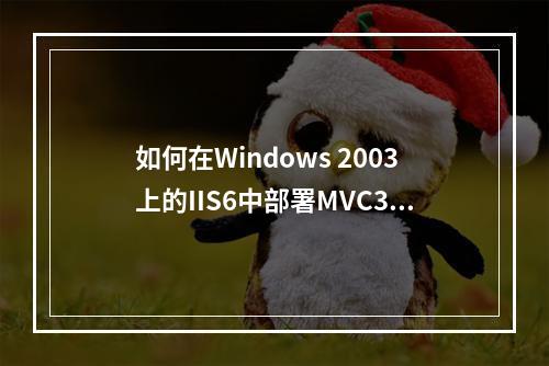 如何在Windows 2003上的IIS6中部署MVC3和MVC4应用程序?