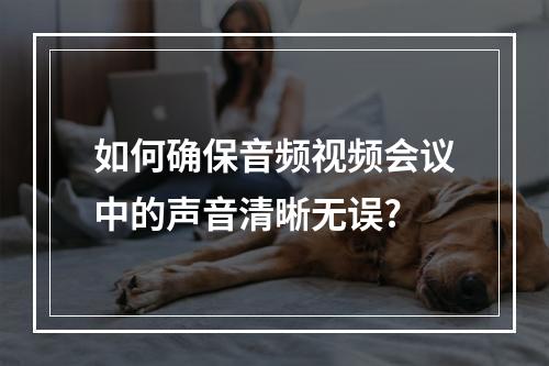 如何确保音频视频会议中的声音清晰无误?