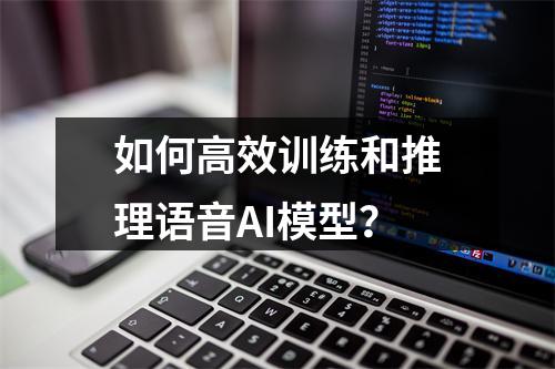 如何高效训练和推理语音AI模型?