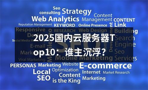 2025国内云服务器Top10：谁主沉浮？