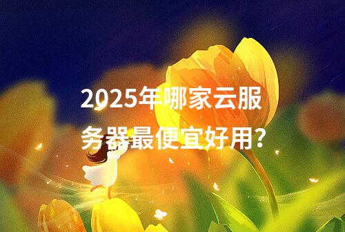 2025年哪家云服务器最便宜好用？