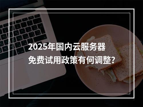 2025年国内云服务器免费试用政策有何调整？