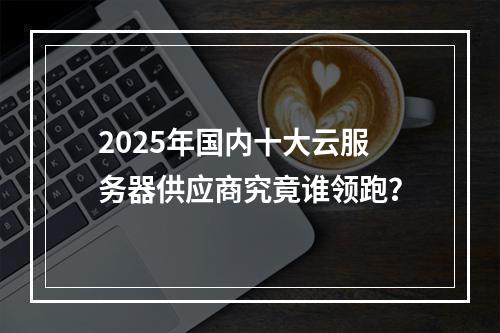 2025年国内十大云服务器供应商究竟谁领跑？