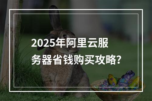 2025年阿里云服务器省钱购买攻略？