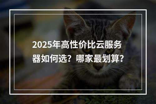 2025年高性价比云服务器如何选？哪家最划算？