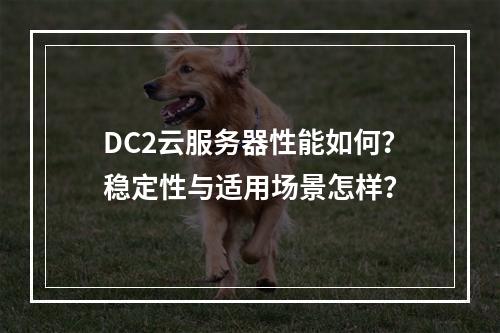 DC2云服务器性能如何？稳定性与适用场景怎样？