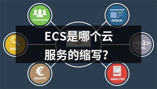 ECS是哪个云服务的缩写？