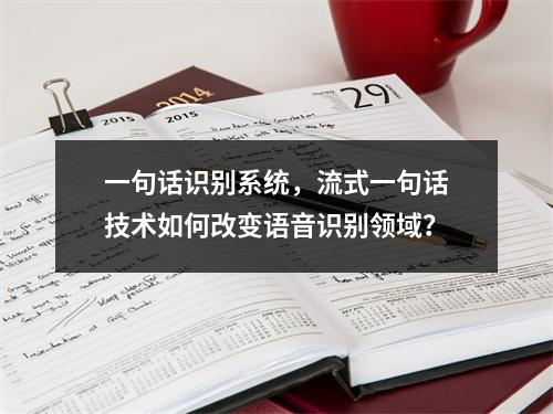 一句话识别系统,流式一句话技术如何改变语音识别领域?