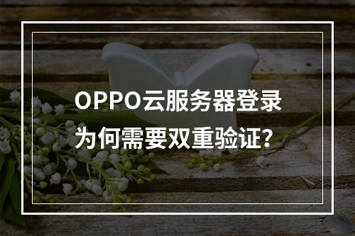 OPPO云服务器登录为何需要双重验证？