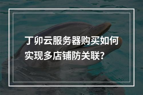 丁卯云服务器购买如何实现多店铺防关联？