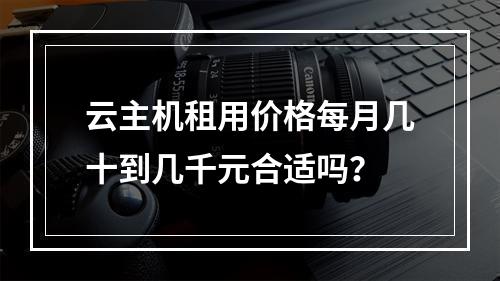 云主机租用价格每月几十到几千元合适吗？
