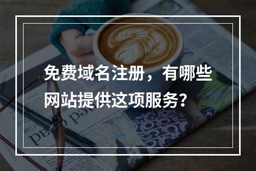 免费域名注册,有哪些网站提供这项服务?