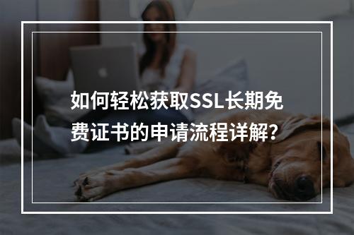如何轻松获取SSL长期免费证书的申请流程详解?