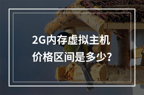 2G内存虚拟主机价格区间是多少?