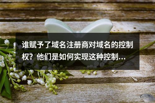 谁赋予了域名注册商对域名的控制权?他们是如何实现这种控制的?