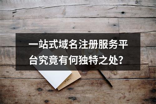 一站式域名注册服务平台究竟有何独特之处?
