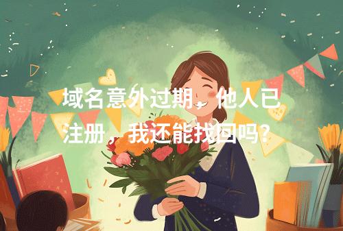 域名意外过期,他人已注册,我还能找回吗?
