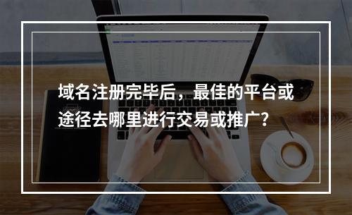 域名注册完毕后,最佳的平台或途径去哪里进行交易或推广?