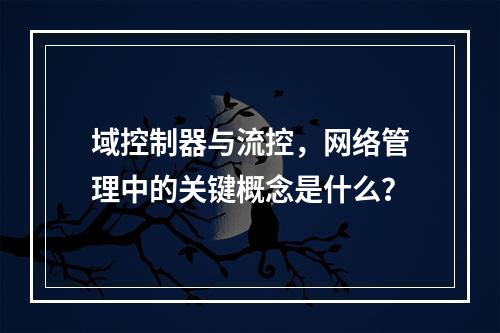 域控制器与流控,网络管理中的关键概念是什么?