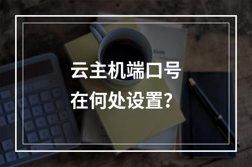 云主机端口号在何处设置？
