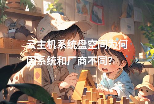 云主机系统盘空间为何因系统和厂商不同？