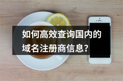 如何高效查询国内的域名注册商信息?