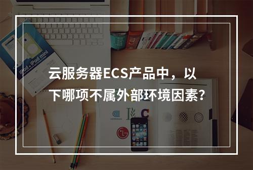 云服务器ECS产品中，以下哪项不属外部环境因素？
