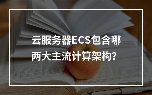云服务器ECS包含哪两大主流计算架构？