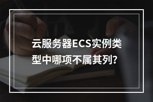 云服务器ECS实例类型中哪项不属其列？