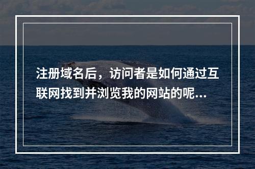 注册域名后,访问者是如何通过互联网找到并浏览我的网站的呢?