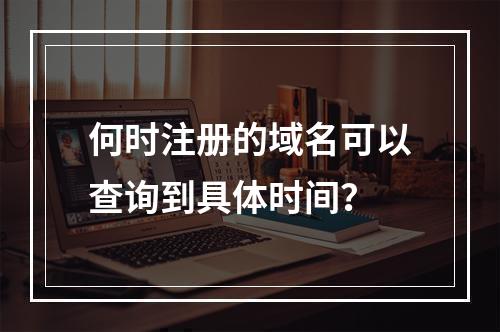 何时注册的域名可以查询到具体时间?