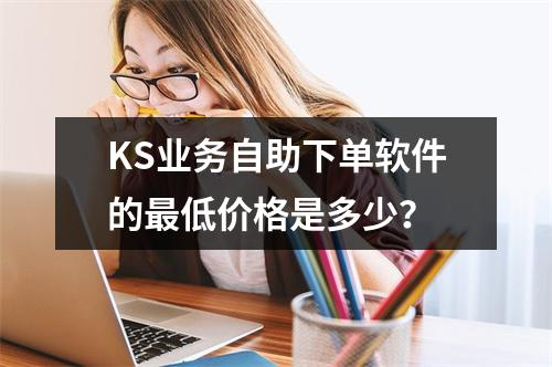 KS业务自助下单软件的最低价格是多少?