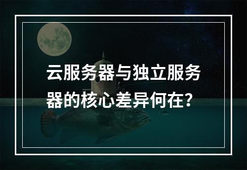云服务器与独立服务器的核心差异何在？