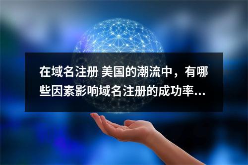 在域名注册 美国的潮流中,有哪些因素影响域名注册的成功率?