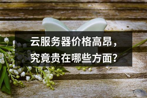 云服务器价格高昂，究竟贵在哪些方面？