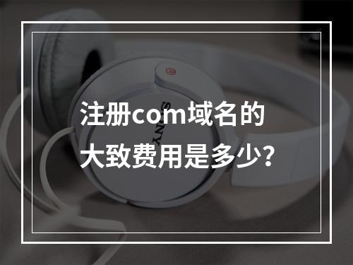 注册com域名的大致费用是多少?