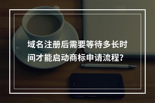 域名注册后需要等待多长时间才能启动商标申请流程?