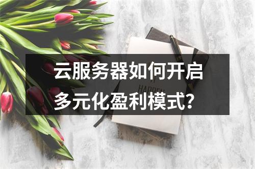云服务器如何开启多元化盈利模式？