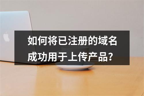 如何将已注册的域名成功用于上传产品?