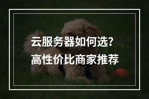 云服务器如何选？高性价比商家推荐