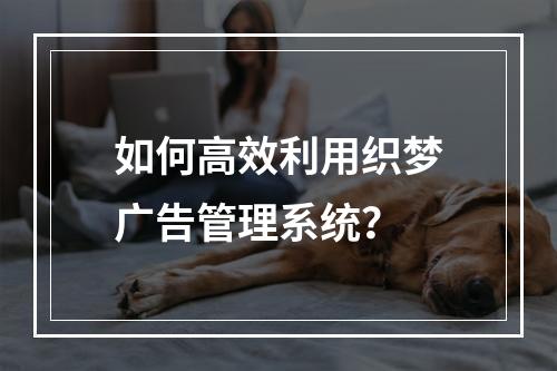 如何高效利用织梦广告管理系统?