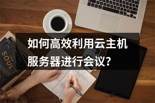 如何高效利用云主机服务器进行会议?