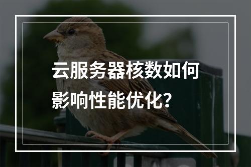 云服务器核数如何影响性能优化？